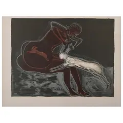 Francisco Toledo, La liebre, 1969, Litografía 16 / 100