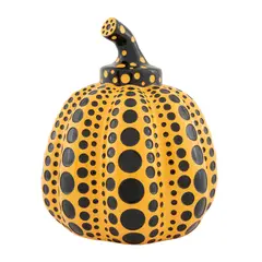 Yayoi Kusama, Pumpkin - Yellow and black, Escultura en resina laqueada sin número de tiraje