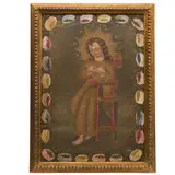 Niño Dios, ESCUELA CUZQUEÑA, SIGLO XX, Óleo sobre tela