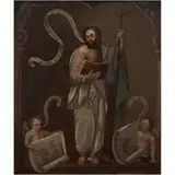 MÉXICO, INICIOS DEL SIGLO XIX by Apóstol Santiago El Mayor, Óleo sobre tela, offered Sep 2026