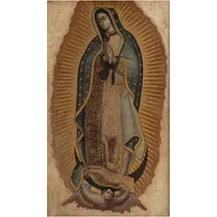 Virgen de Guadalupe, MÉXICO, SIGLO XVIII, Óleo sobre tela