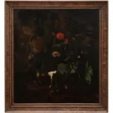 Atribuida A Jan Davidsz de Heem, ESCENA CON BODEGÓN, Óleo sobre tela