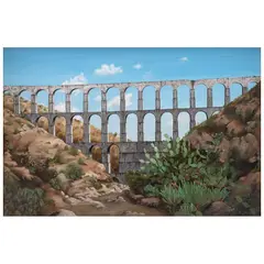 Alejandro von Waberer O'Gorman, Acueducto del sitio, Óleo sobre tela