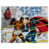 Luigi Fantini, It's not bragging if you can back it up, 2016, Acrílico, esténcil y collage sobre tela