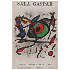 Joan Miró, Sala Gaspar, Litografía sin número de tiraje