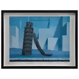 René Magritte, La nuit de Pise, Litografía 82 / 275, edición póstuma