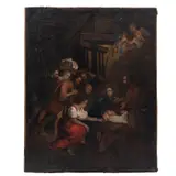MÉXICO, SIGLO XIX by la Adoración de los Pastores, Óleo sobre tela, sold Sep 2026