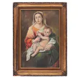 MÉXICO, SIGLO XX by la Virgen y El Niño, Óleo sobre tela, sold Sep 2026