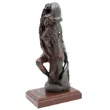 Marina Pombar, EXPLOSIÓN, Bronce, patinado en tono verde y marrón; con base de madera