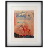 Salvador Dalí, Elephant Herd, 1977, Litografía E. A