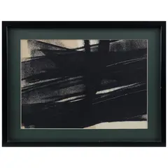 Hans Hartung, Untitled, Litografía offset sin número de tiraje