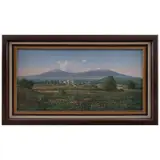 Rafael Huerta Carreón, Vista de los volcanes, Óleo sobre tela