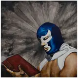 Israel Balbuena, Leyendo mi historia, Mixta sobre tela