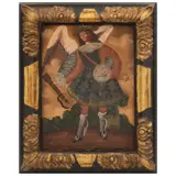 Ángel Músico, ESCUELA CUZQUEÑA, SIGLO XX, Óleo sobre tela