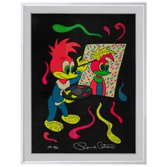 Ronnie Cutrone, Putting Your Face On (Woody Woodpecker), 1989, Serigrafía HC 10 / 20