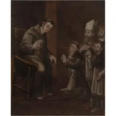 San Antonio de Padua, MÉXICO, SIGLO XVIII, Óleo sobre tela