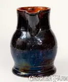 Scarce JOHN BELL / WAYNESBORO Redware Pitcher w/ Manganese Glaze by John Bell, circa 1850-1880, Redware, sold Mar 2023