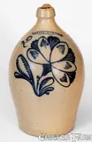 F. Stetzenmeyer, Fine Two-Gallon F. STETZENMEYER / ROCHESTER, NY Stoneware Jug