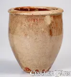 S. Bell & Son, S. BELL & SON / STRASBURG Glazed Redware Jar