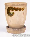 S. Bell & Son, Copper-Decorated S. BELL & SON / STRASBURG, Virginia Redware Flowerpot