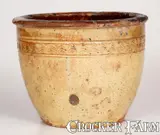 S. Bell & Son, Scarce S. BELL & SON / STRASBURG Glazed Redware Jar