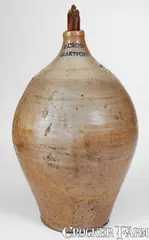 P. Cross, P. CROSS / HARTFORD Stoneware Jug w/ Cobalt Decoration, circa 1806-1808, Stoneware