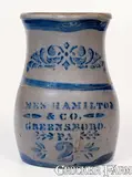 James Hamilton & Co., JAMES HAMILTON & CO. / GREENSBORO, PA Stoneware Pitcher, circa 1875, Stoneware