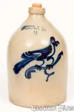 J. Norton & Co., One-and-a-Half-Gallon J. NORTON & CO / BENNINGTON VT Stoneware Bird Jug