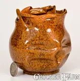 G.E. Ohr, George Ohr Pottery Vase, Stamped "G.E. OHR / BILOXI, MISS.," late 19th century, late 19th century, Stoneware