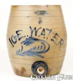 T.G. Daub, Very Rare T. G. DAUB / EASTON, PA Stoneware "Ice Water" Cooler, late 19th century, Stoneware