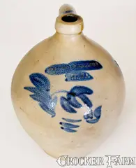 Brayton & Kellogg, BRAYTON & KELLOGG / UTICA, New York Stoneware Jug, circa 1827-1832, Stoneware