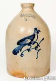 F. B. Norton & Co, Unusual F.B. NORTON & CO. / WORCESTER, MASS. Stoneware Bird Jug