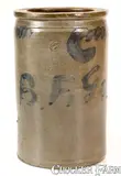 S. Bell & Son, Very Rare S. BELL & SON / STRASBURG Stoneware Jar, Inscribed "B.F. Gordon"
