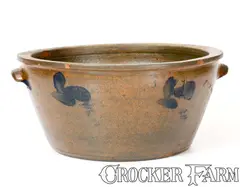 S.H. Sonner, One-Gallon S.H. SONNER / STRASBURG, VA Stoneware Bowl, circa 1870, Stoneware