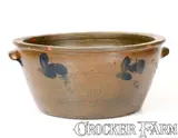 S.H. Sonner, One-Gallon S.H. SONNER / STRASBURG, VA Stoneware Bowl, circa 1870, Stoneware