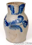 Keesee & Parr, Extremely Rare KEESEE & PARR / RICHMOND, / VA Stoneware Pitcher w/ Bold Decoration, circa 1860, Stoneware