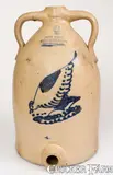 New York Stoneware Co., Scarce Six-Gallon NEW YORK / STONEWARE CO. / FORT EDWARD, N.Y. Stoneware Chicken Cooler