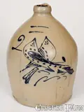 S. Hart, 2 Gal. S. HART / FULTON, NY Stoneware Double-Bird Jug