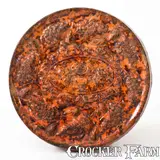 JOHN BELL / WAYNESBORO Redware Trivet with Urn and Grapes Motif by John Bell, circa 1850-1880, Redware, sold Nov 2022