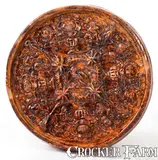 JOHN BELL / WAYNESBORO Redware Trivet with Eagle Motif by John Bell, circa 1850-1880, Redware, sold Nov 2022