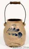 E.W. Farrington & Co., E.W. FARRINGTON & CO / ELMIRA. N.Y. Stoneware Batter Pail, circa 1887-1893, Stoneware