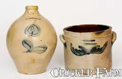 L. Norton, One-Gallon L. NORTON / BENNINGTON Stoneware Crock, circa 1828-1841, Stoneware