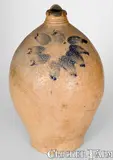 Woodbridge, Scarce WOODBRIDGE/ BIDWELL, Manchester, CT Stoneware Jug, circa 1820, Stoneware