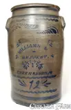 Williams And Reppert, Twelve-Gallon WILLIAMS & REPPERT / GREENSBORO, PA Cobalt-Decorated Stoneware Jar, circa 1885, Stoneware