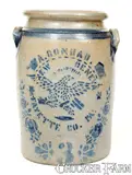 A. Conrad, A. CONRAD / NEW GENEVA / FAYETTE CO. PA. Stenciled Eagle Stoneware Jar, circa 1875, Stoneware