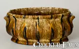 Fenton & Co., Scarce LYMAN, FENTON & CO. / BENNINGTON, VT Flint Enamel Foot Bath, 1849, Stoneware