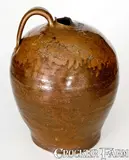 David Drake, Rare David Drake Four-Gallon Stoneware Jug, "June 13, 1855 / Dave / Lm", 1855, Stoneware
