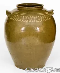 Winthrop Chandler, Very Rare Twelve-Gallon CHANDLER / MAKER (Thomas Chandler, Edgefield District, SC) Stoneware Jar, circa 1850, Stoneware