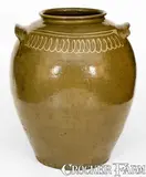 Winthrop Chandler, Very Rare Twelve-Gallon CHANDLER / MAKER (Thomas Chandler, Edgefield District, SC) Stoneware Jar, circa 1850, Stoneware