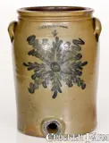 Thomas & Bro, Extremely Rare and Fine THOMAS & BRO. / HUNTINGDON, PA Stoneware Water Cooler, circa 1870, Stoneware